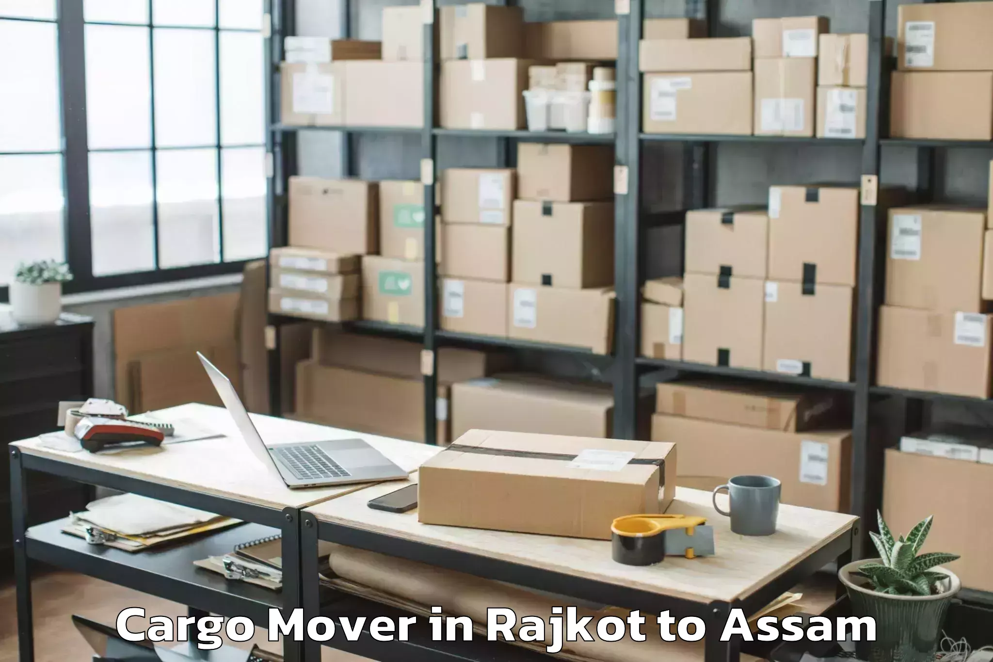 Book Rajkot to Gauhati University Guwahati Cargo Mover Online